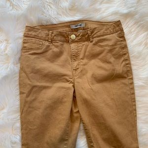 Camel colored denim